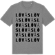 Mid Heather Gray t-shirt med Lövås ordlek t-shirt