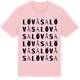Pink Cotton t-shirt med Lövåsa ordlek t-shirt