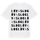 White t-shirt med Lövaskog ordlek t-shirt