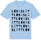 Blue Soul t-shirt med Lövaslätt ordlek t-shirt