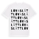 Lövaslätt ordlek t-shirt