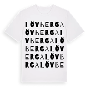 Lövberga ordlek t-shirt – ekologisk bomull t-shirt från Pinshirt