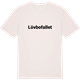 Vintage White t-shirt med Lövbofallet fetstil t-shirt