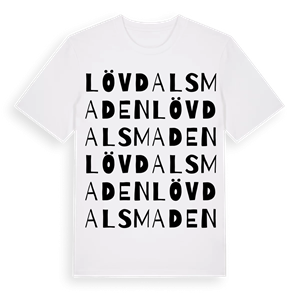 Lövdalsmaden ordlek t-shirt – ekologisk bomull t-shirt från Pinshirt
