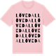 Pink Cotton t-shirt med Lövedal ordlek t-shirt