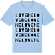 Blue Soul t-shirt med Lovene ordlek t-shirt