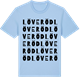 Blue Soul t-shirt med Löveröd ordlek t-shirt