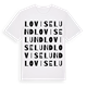 Loviselund ordlek t-shirt