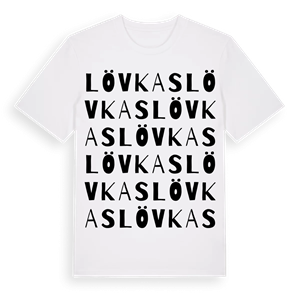 Lövkas ordlek t-shirt – ekologisk bomull t-shirt från Pinshirt