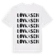 White t-shirt med Lövkasen ordlek t-shirt