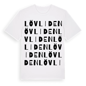 Lövliden ordlek t-shirt – ekologisk bomull t-shirt från Pinshirt