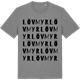 Mid Heather Gray t-shirt med Lövmyr ordlek t-shirt