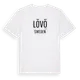 White t-shirt med Lövö i Sverige t-shirt