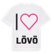 Jag älskar Lövö t-shirt stort tryck