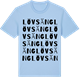 Blue Soul t-shirt med Lövsäng ordlek t-shirt