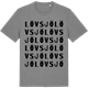 Mid Heather Gray t-shirt med Lövsjö ordlek t-shirt