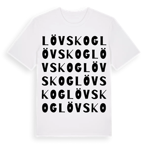 Lövskog ordlek t-shirt – ekologisk bomull t-shirt från Pinshirt