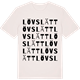 Vintage White t-shirt med Lövslätt ordlek t-shirt