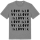 Mid Heather Gray t-shirt med Lövvik ordlek t-shirt