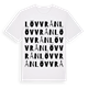 White t-shirt med Lövvrån ordlek t-shirt
