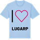 Blue Soul t-shirt med Jag älskar Lugarp t-shirt stort tryck