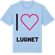 Blue Soul t-shirt med Jag älskar Lugnet t-shirt stort tryck