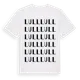 White t-shirt med Lull ordlek t-shirt