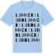 Blue Soul t-shirt med Lummerilund ordlek t-shirt