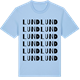 Blue Soul t-shirt med Lund ordlek t-shirt