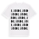 White t-shirt med Lund ordlek t-shirt