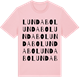 Pink Cotton t-shirt med Lundabo ordlek t-shirt