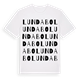 White t-shirt med Lundabo ordlek t-shirt