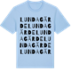 Blue Soul t-shirt med Lundagärde ordlek t-shirt