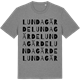 Mid Heather Gray t-shirt med Lundagärde ordlek t-shirt