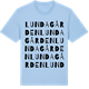 Blue Soul t-shirt med Lundagården ordlek t-shirt