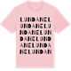 Pink Cotton t-shirt med Lundane ordlek t-shirt