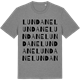 Mid Heather Gray t-shirt med Lundane ordlek t-shirt