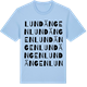 Blue Soul t-shirt med Lundängen ordlek t-shirt
