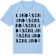 Blue Soul t-shirt med Lundåsen ordlek t-shirt
