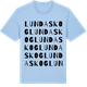 Blue Soul t-shirt med Lundaskog ordlek t-shirt