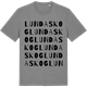 Mid Heather Gray t-shirt med Lundaskog ordlek t-shirt