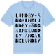 Blue Soul t-shirt med Lundby-Ängarne ordlek t-shirt