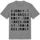 Mid Heather Gray t-shirt med Lundby-Ängarne ordlek t-shirt