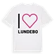 Jag älskar Lundebo t-shirt stort tryck