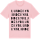 Pink Cotton t-shirt med Lundebyn ordlek t-shirt