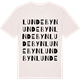 Vintage White t-shirt med Lundebyn ordlek t-shirt