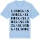 Blue Soul t-shirt med Lundekas ordlek t-shirt