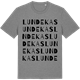 Mid Heather Gray t-shirt med Lundekas ordlek t-shirt