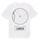 White t-shirt med Lunden t-shirt