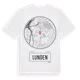 White t-shirt med Lunden t-shirt